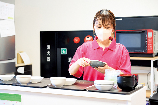 食事介助の様子