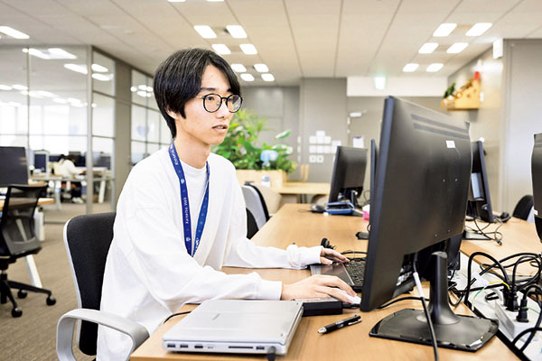 仕事の様子