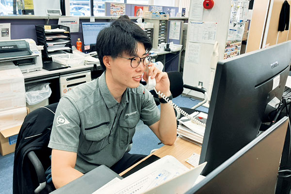 仕事の様子