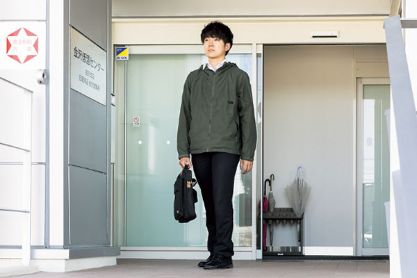帰宅の様子