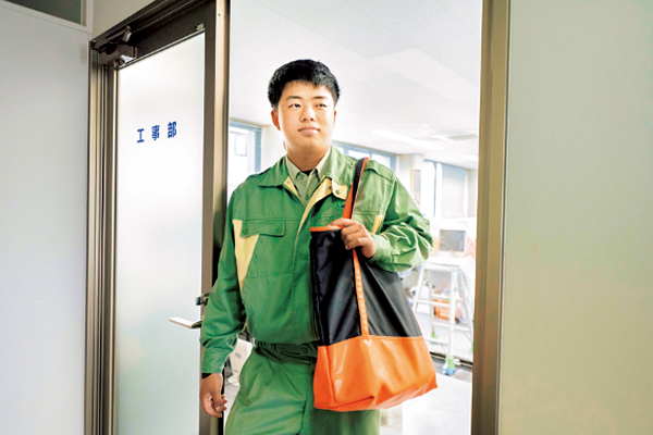 帰宅の様子