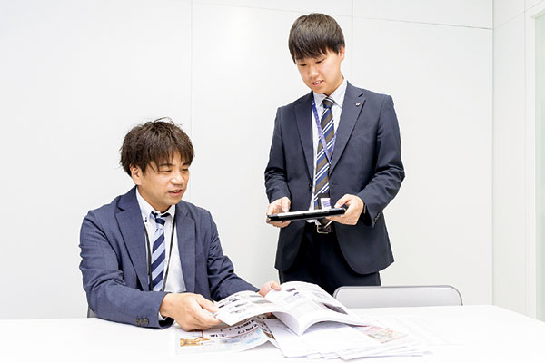 仕事の様子