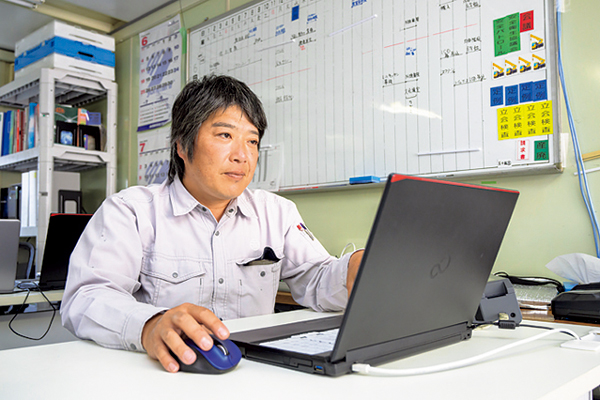 仕事の様子