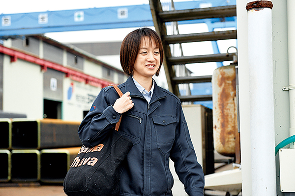 帰宅の様子