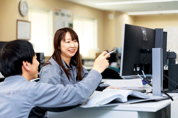 仕事の様子