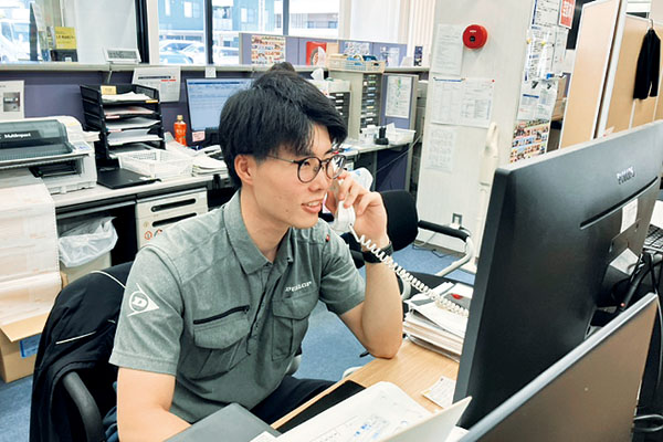 仕事の様子