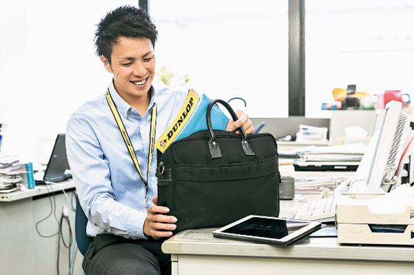 外出準備の様子