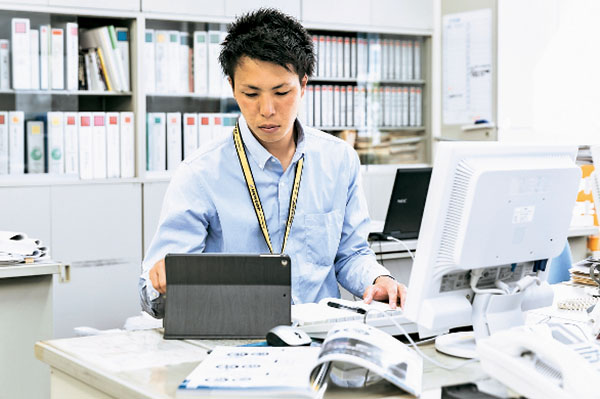 帰社の様子