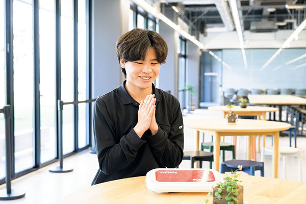 昼食の様子