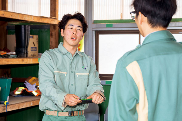 出社の様子