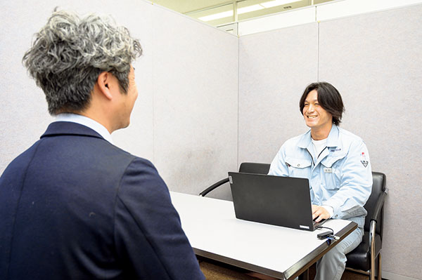 仕事の様子
