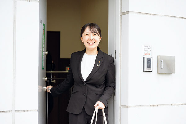 退勤の様子