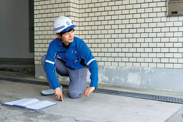 測量の様子