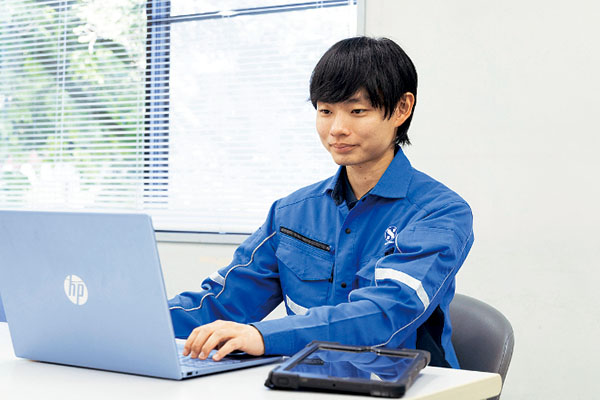 現場終了の様子