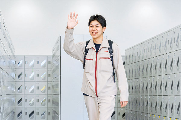 帰宅の様子