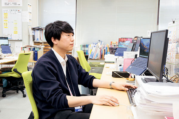 仕事の様子